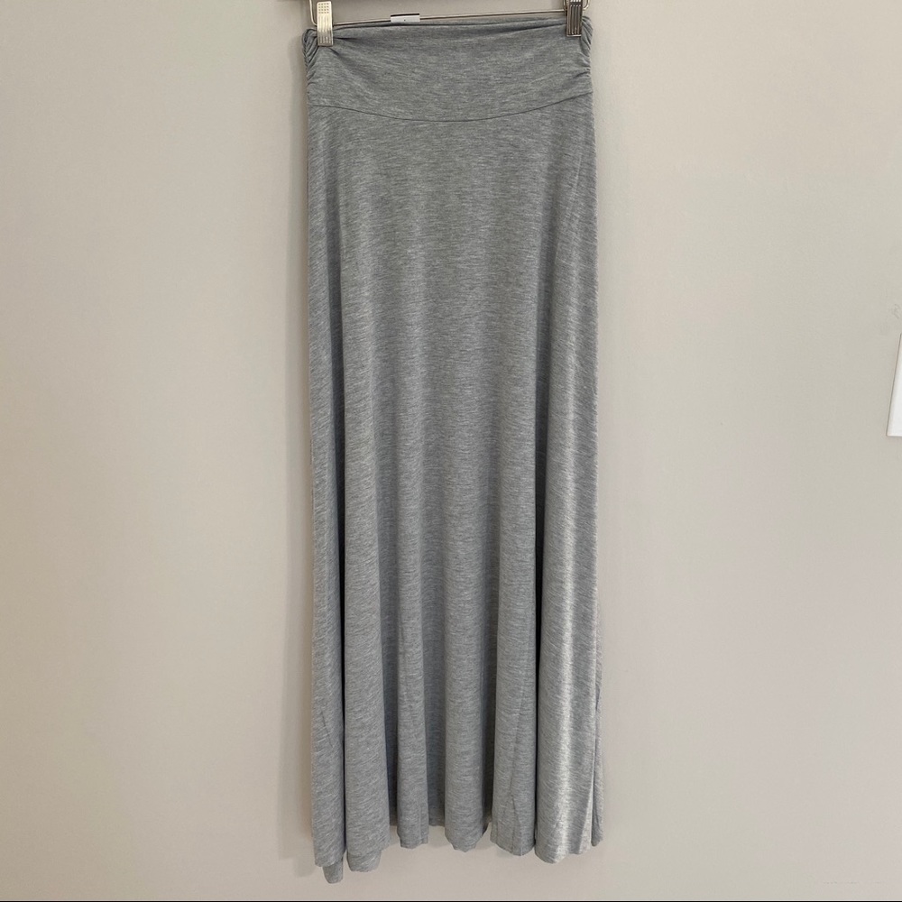 Ava Lea Gray Maxi Skirt NWT